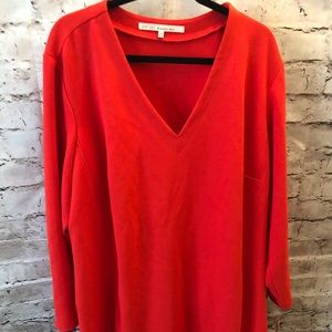 New with tags Rachel Roy red Cotton dress plus 24w